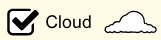 alt text "Cloud checkbox in Greenhouse Effecy in checked state."